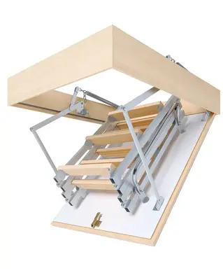 Горищні сходи Bukwood COMPACT Metal Mini 4-секційні Н265см 100х70 см