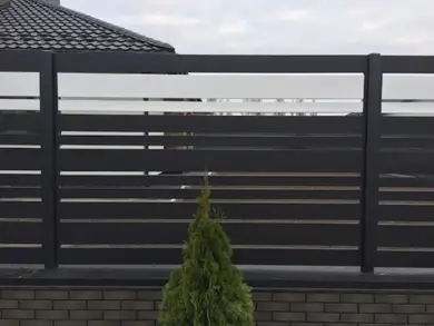 Панель ограждения LVKS Ранчо 80 Словакия U.S.Steel 0,45 PEMA RAL 7016