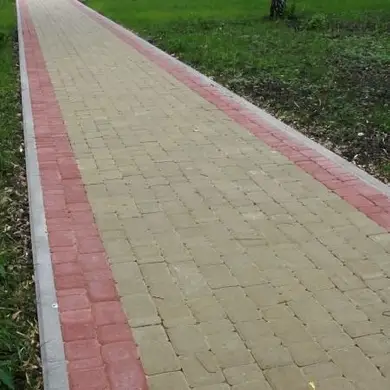 Тротуарна плитка Золотий Мандарин Старе Місто 40 Гірчичний комплект каменів