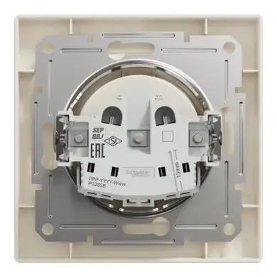 Розетка Schneider Electric 1-я без З/К внутр. "ASFORA" сл. к. (C1) 