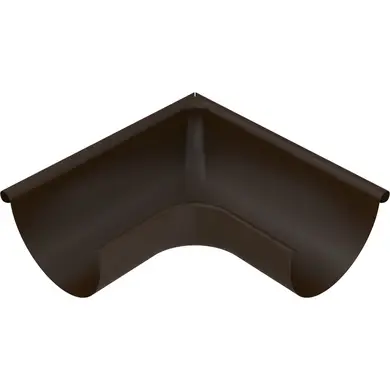 Угол желоба наружный 90˚ Zambelli Robust система 153/100 RAL 8019 Темно-коричневый
