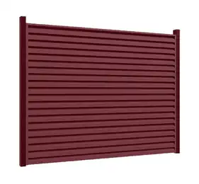 Ламель Tile Жалюзи 110/95 мм полиэстер Arcelor Nippon 0,39мм RAL 3005 Красный