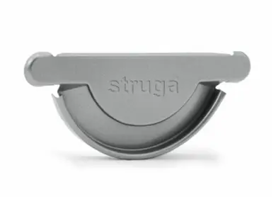 Заглушка ринви універсальна Struga система 135/90 RAL 9006 Срібний