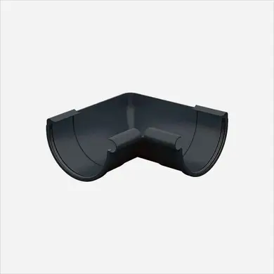 Кут ринви внутрішній Galeco PVC система 110/80 90° RAL 7021 Графітовий