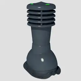 Вентиляційний вихід Krono-Plast KBF Ø125 для металочерепиці не ізольований графіт