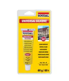 Герметик силиконовый Soudal универсальный прозрачный 60г