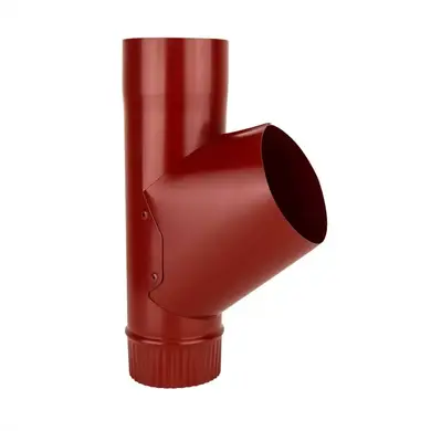 Тройник Акведук система Премиум 150/100 RAL 3009 Тёмно-красный