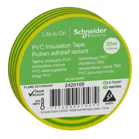 Ізострічка ПВХ Schneider Electric 0,15х19х20м (жовт./зелен.) (C1)