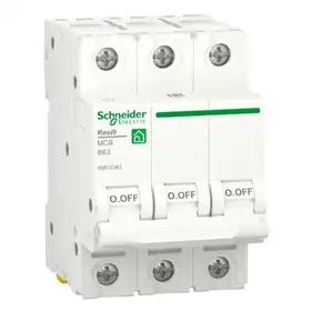 Автоматический выключатель Schneider Electric 3-п. RESI9 63A В (6kA) (C2)