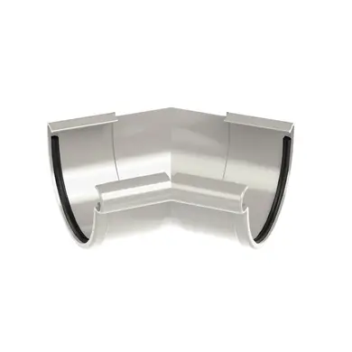 Угол внутренний Galeco PVC система 130/80 135° RAL 9010 Белый