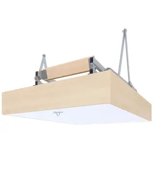 Горищні сходи Bukwood Luxe Metal Mini 4-секційні Н265см 90х60 см