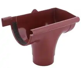 Лійка права PROFIL система 90/75 RAL 3005 Червоний
