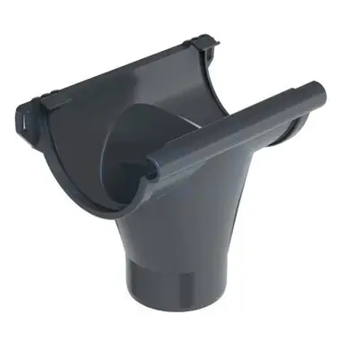 Воронка без уплотнителя Galeco PVC система 110/80 RAL 7021 Графитовый