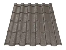 Металлочерепица Будсервис "Венера 35" Relief iceCrystal mat Thyssen krupp 0.50 mm RAL 8017 Коричневый