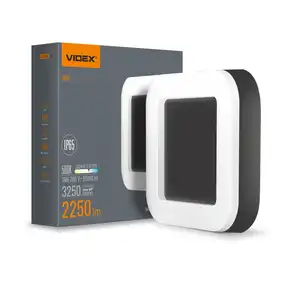 LED світильник ART IP65 квадратний Videx 30W 5000K Black (VL-BHFS-305B)