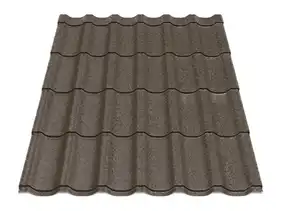 Металочерепиця Будсервіс "Ера 30" Relief iceCrystal mat Thyssen krupp 0.50 mm RAL 8017 Коричневий
