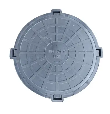 Люк каналізаційний Vulkan середній (B125) 12,5 т чорний