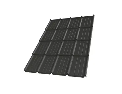 Металлочерепица Tile "Престиж 20" матполиэстер U.S.Steel 0.50 mm RAL 9005 Чёрный