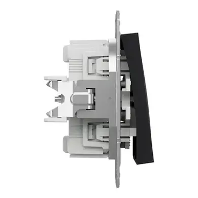 Выключатель Schneider Electric 2-кл. внутр. проходной "ASFORA" без рамки антрацит (C2) 