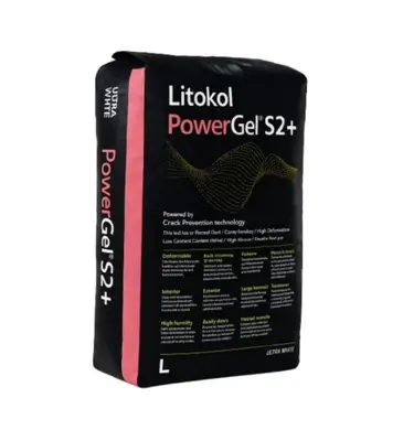 Еластичний клей Litokol PowerGel® S2+ мішок 20 кг, ультра білий