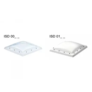 Зенітне вікно VELUX СVP 0673/ ISD 0100/0000 купол матовий або прозорий 120х120 см