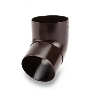 Коліно Galeco PVC система 90/50 67° RAL 8019 Темно-коричневий