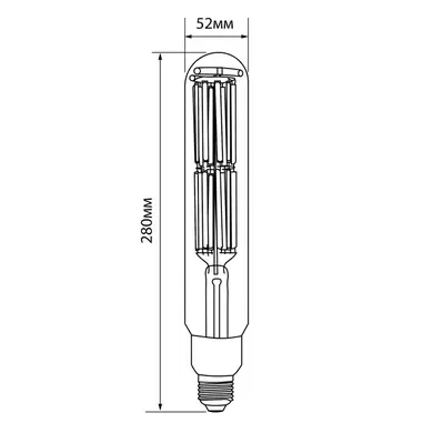 LED лампа Videx T52F 50W E27 5000K (VL-T52F-50275)
