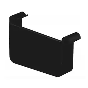 Заглушка желоба левая PVC Galeco Stal² система 125/80x80 RAL 9005 Черный
