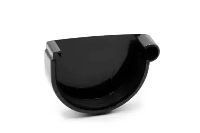 Заглушка ринви права RainWay система 130/100 RAL 9005 Чорний
