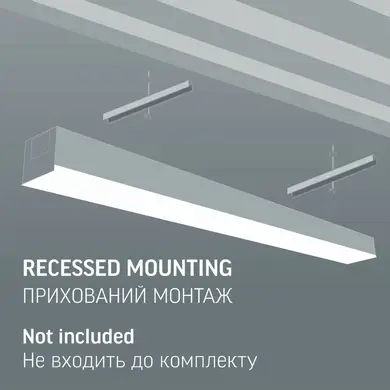 LED светильник линейный Videx BN03 30W 0.6М 5000K 220V Black (VL-BN03-30065B)