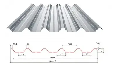 Профнастил GOOD ROOF ПН-44 Поліестер Україна Zn100, 0,43-0,45 мм RAL 8017 Світло-коричневий