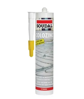 Кровельный герметик Soudal Colozinc сірий 290мл