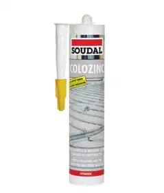 Кровельный герметик Soudal Colozinc сірий 290мл