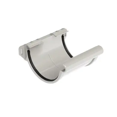 Муфта желоба Galeco PVC система 110/80 RAL 9010 Белый