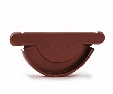 Заглушка ринви універсальна Struga система 135/90 RAL 3009 Червоний
