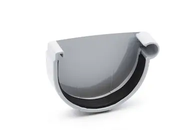 Заглушка желоба правая RainWay система 130/100 RAL 7040 Серый
