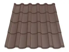 Металочерепиця Будсервіс "Модерн 35" Relief iceCrystal mat Thyssen krupp 0.50 mm RAL 8017 Коричневий