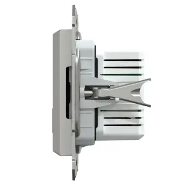 Розетка Schneider Electric 2-я USB внутр. А+С, 21Вт "ASFORA"  алюминий 