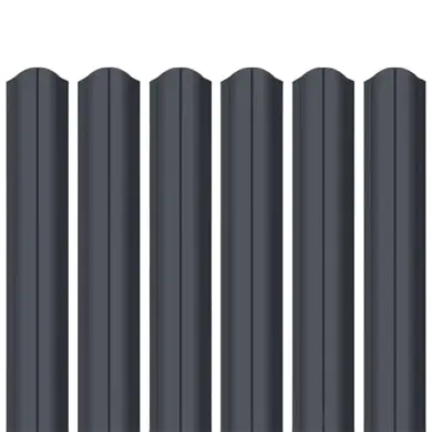 Ламель штакета Будсервис Pladur wrinkle mat Thyssen krupp 0,50мм RAL 7024 Серый