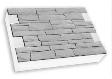 Фасадні термопанелі "Римська кладка" SUNROCK 600х400 пінополістирол 120 мм L-паз