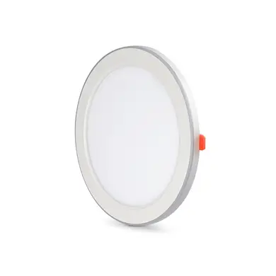 LED світильник Videx вбудований з декоративною підсвіткою DL4R 18W+6W 5000K+2700K 220V (VL-DL4R-1852)