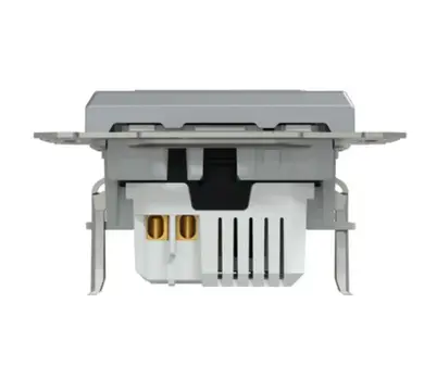 Розетка Schneider Electric 2-я USB внутр. А+С, 21Вт "ASFORA"  сталь 