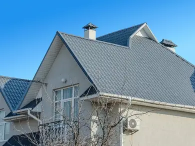 Металочерепиця Будсервіс "Монтерей ЗD" Relief iceCrystal mat Thyssen krupp 0.50 mm RAL 7024 Сірий