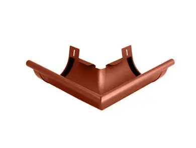 Угол внешний 90° Flamingo система 125/90 RAL 8004 Кирпичный