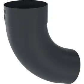 Колено 72˚ завальцованное с 1-м швом Zambelli Robust система 127/80 RAL 7016 Антрацит