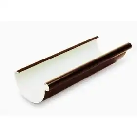Желоб Galeco PVC система 130/100, 4 м.п. RAL 8019 Темно-коричневый