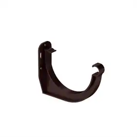 Кронштейн ринви торцевий Galeco PVC система 130/80 RAL 8019 Темно-коричневий