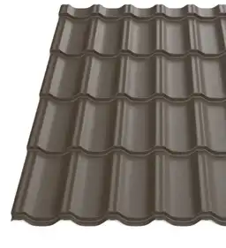 Металочерепиця Будсервіс "Ера 30" Pladur wrinkle mat Thyssen krupp 0.50 mm RAL 8019 Коричневий