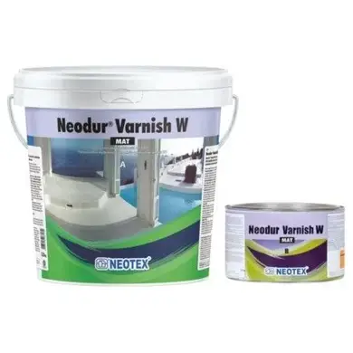 Поліуретановий матовий лак на водній основі NEOTEX Neodur Varnish W Mat Комплект (A+B) 9 кг прозорий