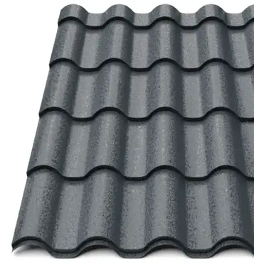 Металлочерепица Будсервис "Интегра 35" Relief iceCrystal mat Thyssen krupp 0.50 mm RAL 7016 Графит